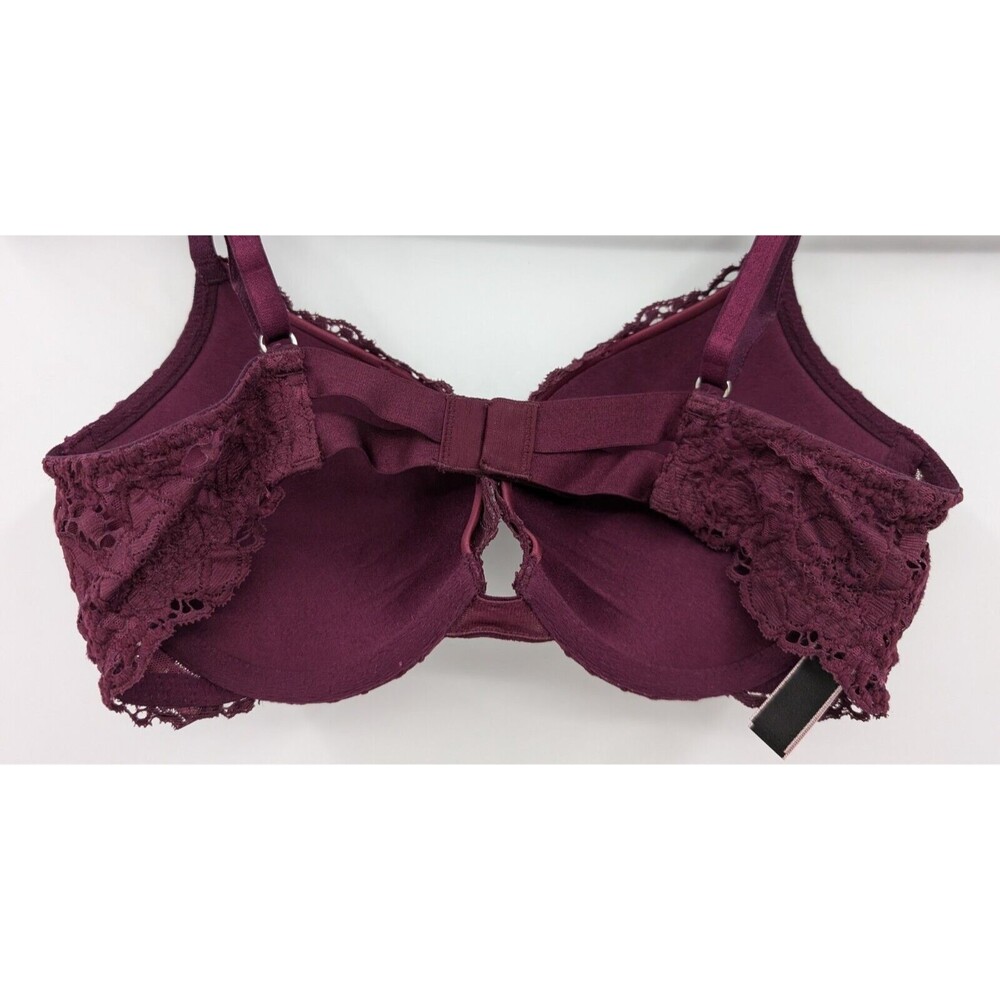 Victoria's Secret Bra Women's 34B Plum Purple Lace Push Up Very Sexy - Picture 4 of 6